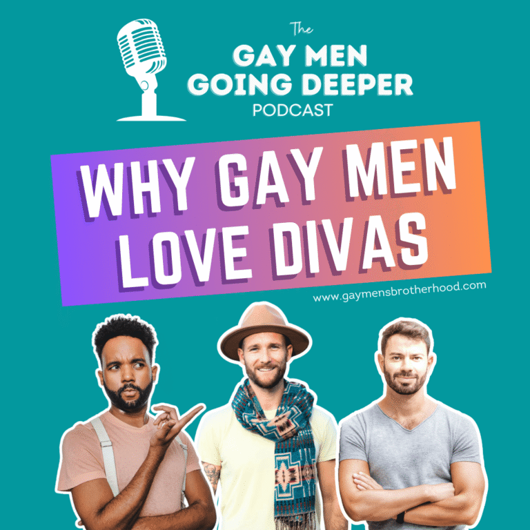 Podcast cover: Why gay men love divas.
