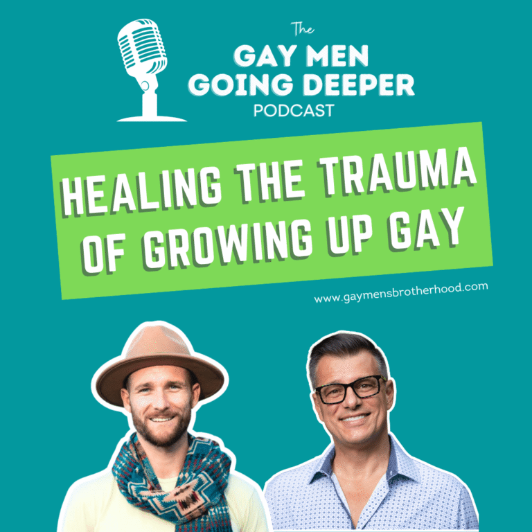Gay Men Going Deeper podcast cover art.