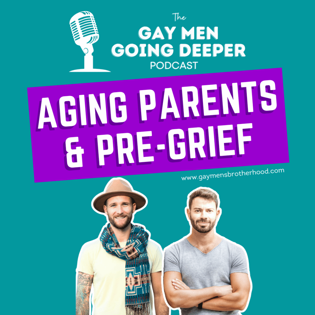 Podcast cover: Aging Parents & Pre-Grief discussion.