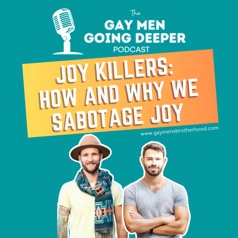 Podcast on how we sabotage joy, two hosts featured.