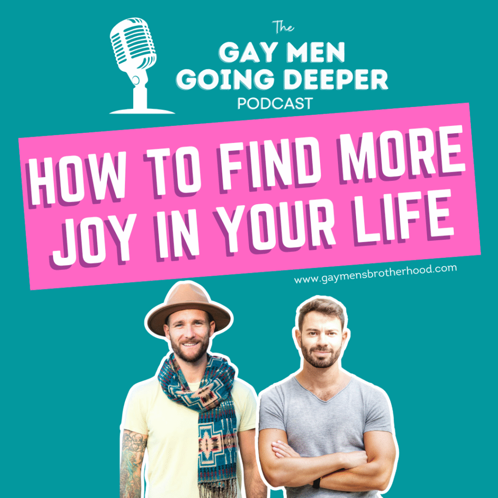 Podcast cover: Finding joy in life.